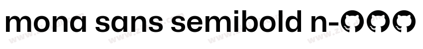 mona sans semibold n字体转换